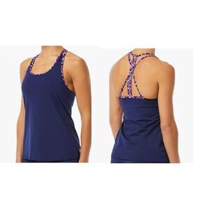 $49.99 TYR Women's Carnivale Sierra Tank(TSICA7A), Navy/Multi, Size S(4/6)